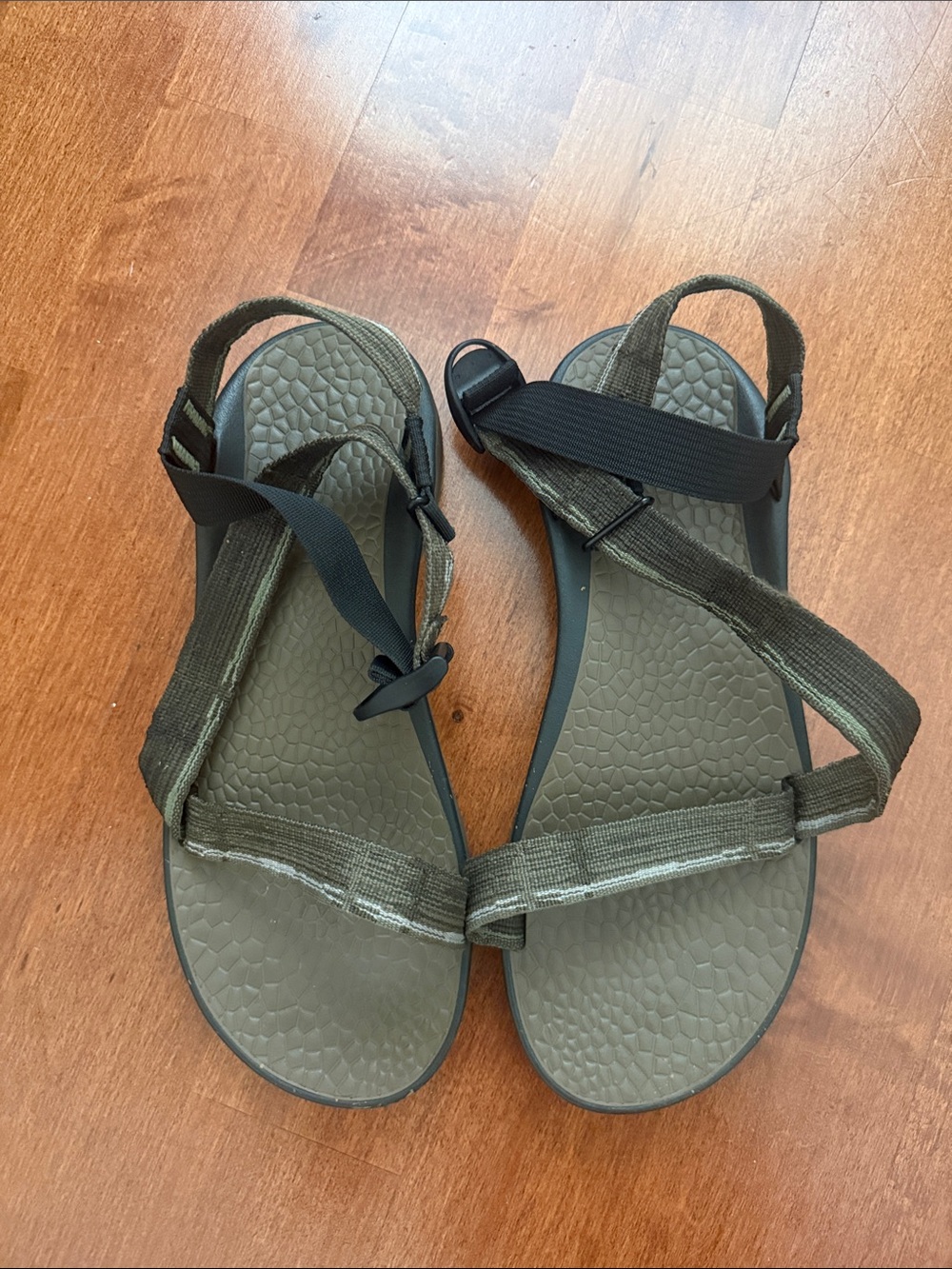 NWOB Chaco Z1 Classic Sport Strap Sandal Men Size 12 Hiking Green Brown